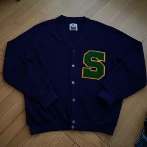 Navy cardigan
